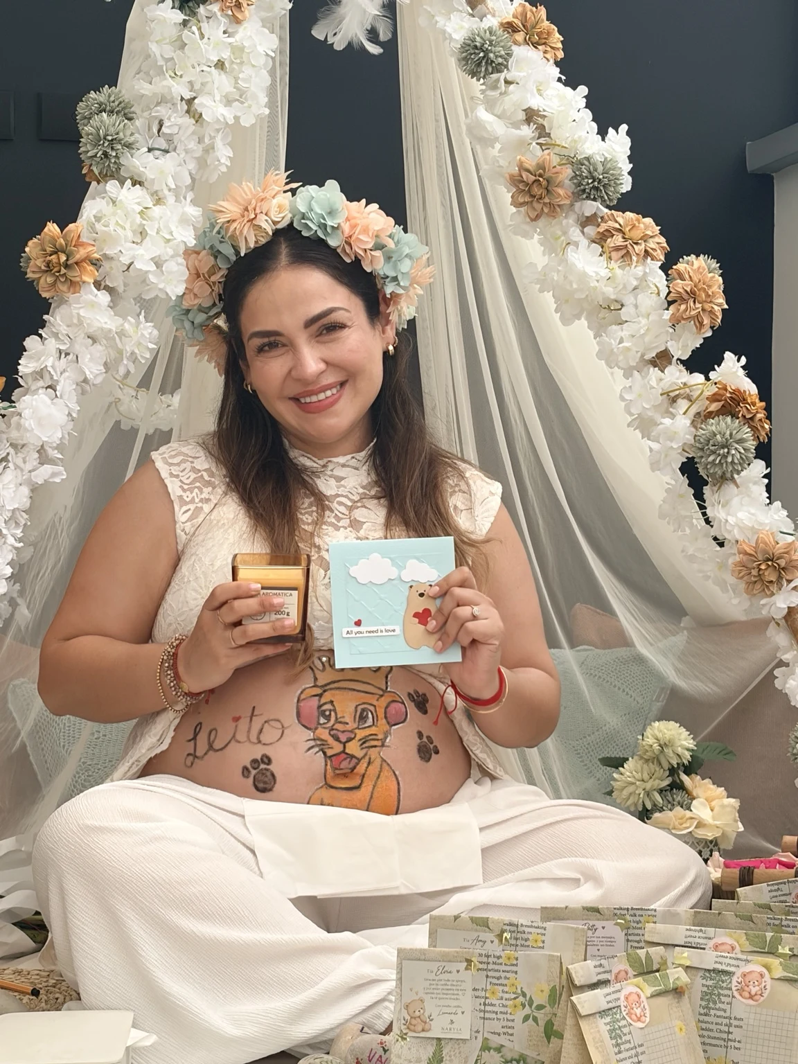 Gestante celebrando su dulce espera en Baby Blessing Perú